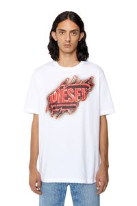 T-shirt with graphic logo print offers at $100 in Diesel