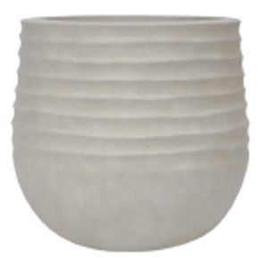 PENELOPE JAMES Sand Beige Ribbed Planter Large offers at $59.49 in Lowe's