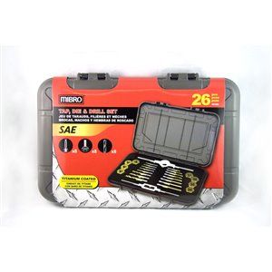 MIBRO 26-Piece Tap, Die and Drill Set offers at $59.5 in Lowe's