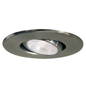 Halo 4-in Satin Chrome Gimbal Recessed Lighting Trim offers at $15.59 in Lowe's