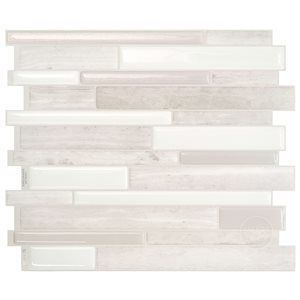 Smart Tiles Milano Fabrini  11.55in x 9.63in  4PK  Peel and Stick Backsplash offers at $22.5 in Lowe's