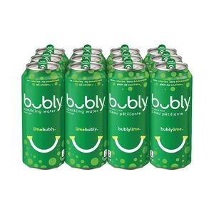 Bubly Lime Sparkling Water King Cans - 12 Pack offers at $15.39 in Staples