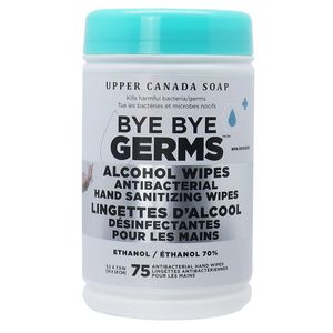 Bye Bye Germs 70% Alcohol Antibacterial Tube Wipes - 75 Wipes offers at $0.97 in Staples