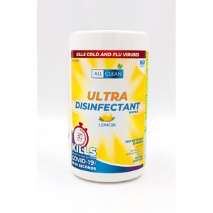 All Clean Natural Lemon Ultra Disinfectant Wipes - 160 wipes offers at $6.99 in Staples