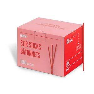 Perk Plastic Stirrers - Red - 1000 Pack offers at $5.49 in Staples