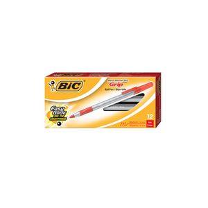 BIC Ultra Round Stic Grip Ballpoint Pens - 1.2mm - Red - 12 Pack offers at $2.89 in Staples