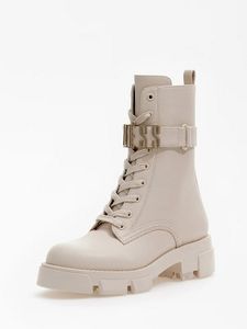 Madox lettering logo combat boots offers at $160 in Guess