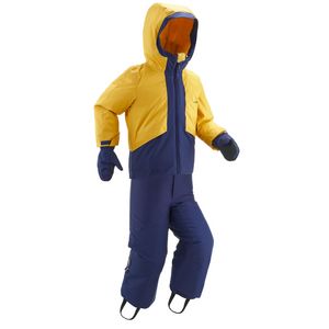 Kids' Downhill Ski Suit - 580 Blue Yellow offers at $100 in Decathlon