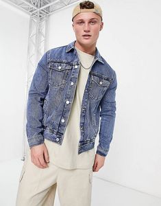 New Look denim jacket in light blue wash offers at $36.64 in Asos
