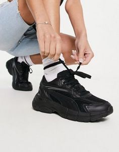 PUMA Teveris Nitro Base sneakers in black offers at $50 in Asos
