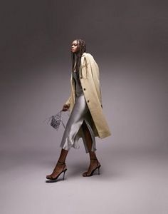 Topshop Tall chuck on coat in sage offers at $28 in Asos