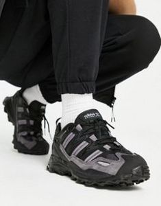 Adidas Originals Hyperturf Adventure sneakers in black offers at $98 in Asos