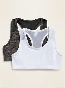 2-Pack Racerback PowerPress Sports Bra for Girls offers at $15.97 in Old Navy