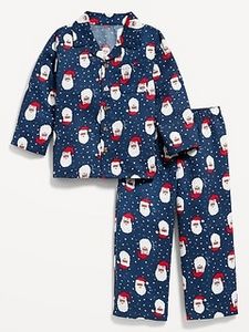 Unisex Matching Santa Claus Pajama Set for Toddler & Baby offers at $12.97 in Old Navy