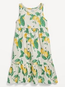 Sleeveless Jersey-Knit Printed Dress for Girls offers at $15 in Old Navy