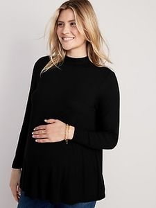 Maternity Luxe Mock-Neck Top offers at $19.97 in Old Navy