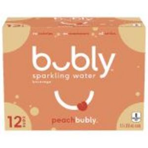 Bubly Peach Sparkling Water offers at $5.99 in Calgary Co-op