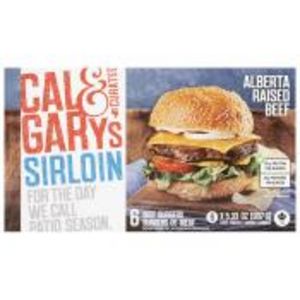 Cal & Gary's Frozen Sirloin Beef Burgers offers at $10.99 in Calgary Co-op