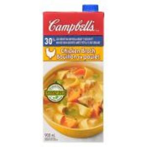 Campbell's Chicken Broth Less Sodium offers at $2 in Calgary Co-op