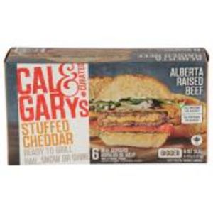 Cal & Gary's Stuffed Cheddar Burgers offers at $10.99 in Calgary Co-op