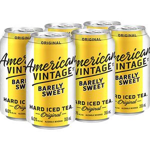AMERICAN VINTAGE - ICED TEA BARELY SWEET ORIGINAL CAN offers at $12.29 in BC Liquor Stores