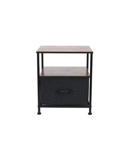1 DRAWER SIDE TABLE BLACK/GREY offers at $59.99 in Beddington's