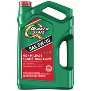 Quaker State 5W30 High Mileage Motor Oil, 5-L offers at $17.99 in Part Source