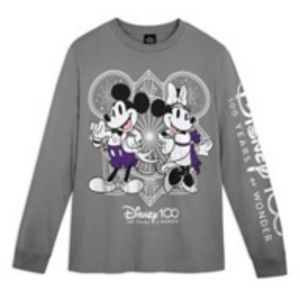 Mickey and Minnie Mouse Disney100 Long Sleeve T-Shirt for Adults offers at $44.99 in Disney Store