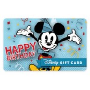 Mickey Mouse Birthday Disney Gift Card eGift offers at $25 in Disney Store