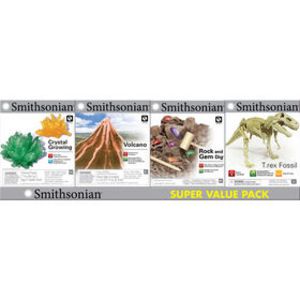 Smithsonian Micro 4 Pack - Volcano/T Rx Fossil/Rystal Growing/Rock And Gem Dig offers at $35.98 in Toys R us