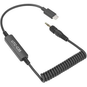 UTC-C35 3.5mm Locking Type Male Jack to USB Type C Devices with Signal Converter Saramonic Microphones for Mobile Devices offers at $39.99 in Vistek