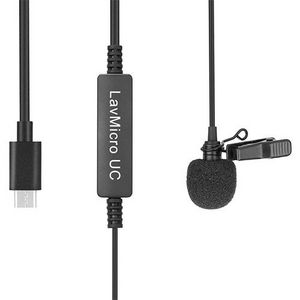 LavMicro UC Lavalier mic for  USB Type-C Devices  with Signal Converter Saramonic Microphones for Mobile Devices offers at $99.99 in Vistek