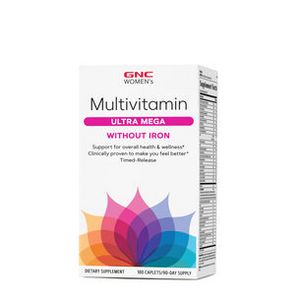 GNC Women's Multivitamin Ultra Mega Without Iron - 180 Caplets offers at $40.49 in GNC