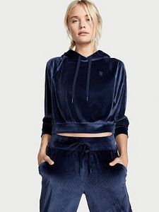 Ribbed Velour Pullover Hoodie offers at $29.15 in Victoria's Secret