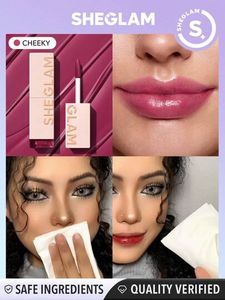SHEGLAM Take A Hint Lip Tint-Cheeky  Color Changing Long Lasting Lip Gloss High Gloss Finish All Day Non-Sticky Moisturizing Lip Stain For Dry Lips offers at $5.99 in SheIn