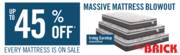 The Brick offer | Up to 45% off Massive Mattress Blowout | 2023-03-02 - 2023-03-31
