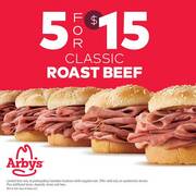 5 for $15  Classic Roast Beef discount at 